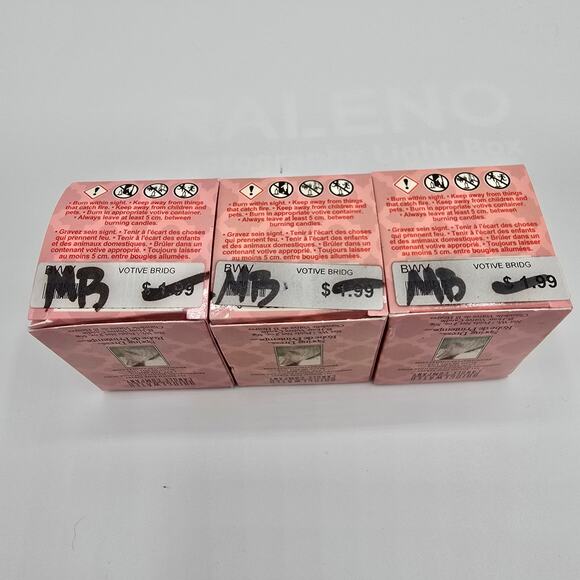 Bridgewater Candle Company Spring Dress Votive Candle lot of 3 NIB - Picture 3 of 4